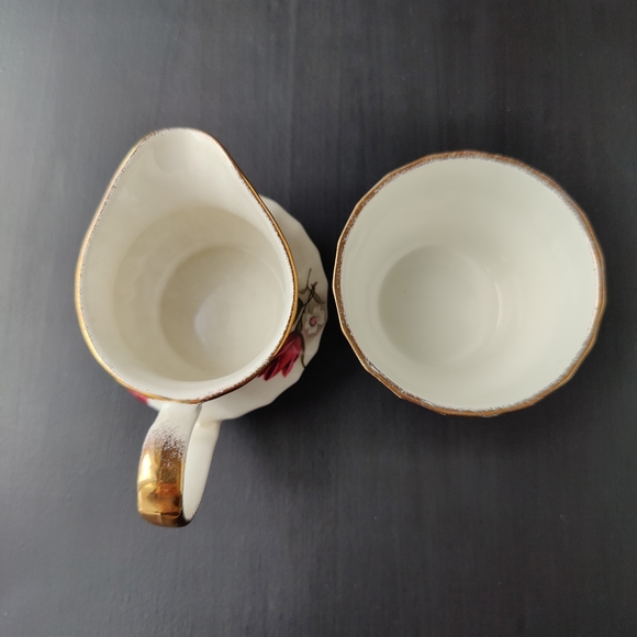 Vintage | Aynsley & Co. Ltd | English Ironstone | creamer & sugar bowl - Picture 2 of 16